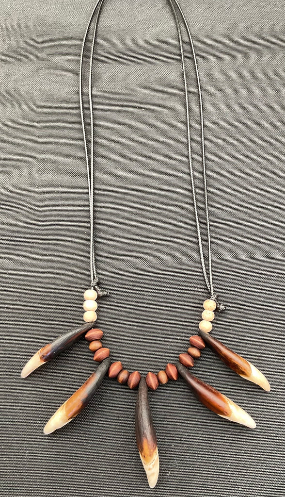 Wolf teeth necklace